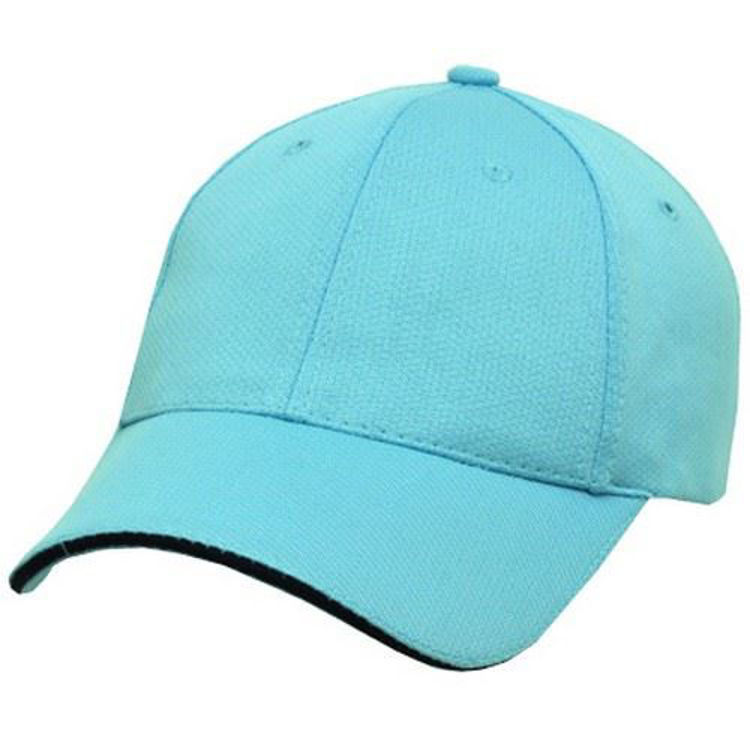 Picture of Structured 6 panel cap with sandwhich peak