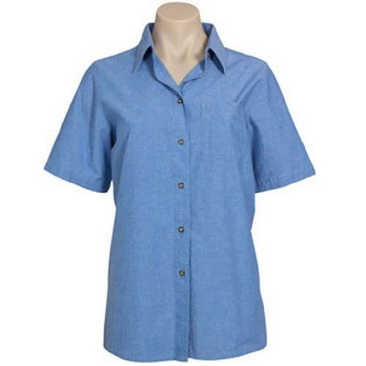 Picture of LADIES S-S CHAMB. SHIRT