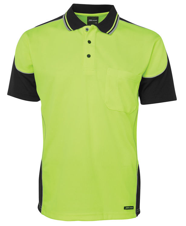 Picture of JB'S HI VIS CONTRAST PIPING POLO