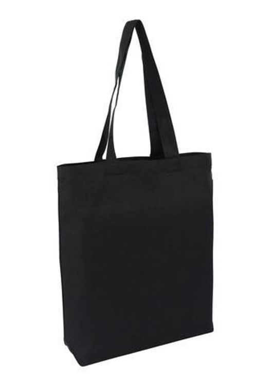 Picture of Canvas Tote Black with Bottom Only