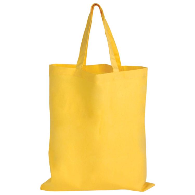 Picture of Coloured Cotton Short Handle Tote Bag