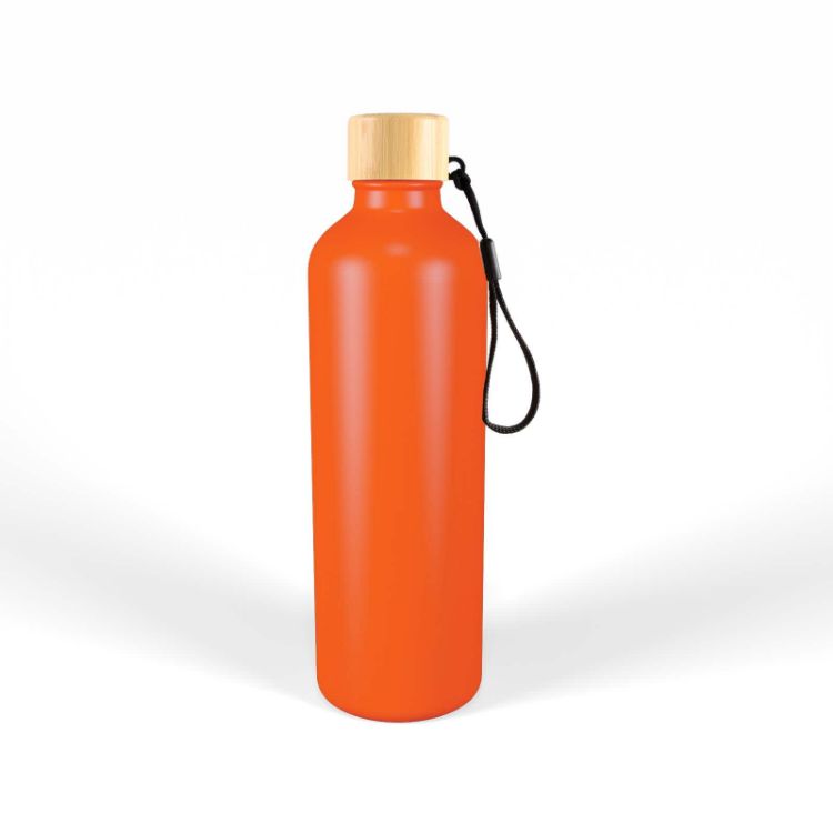 Picture of Gelato Aluminium Drink Bottle with Bamboo Lid