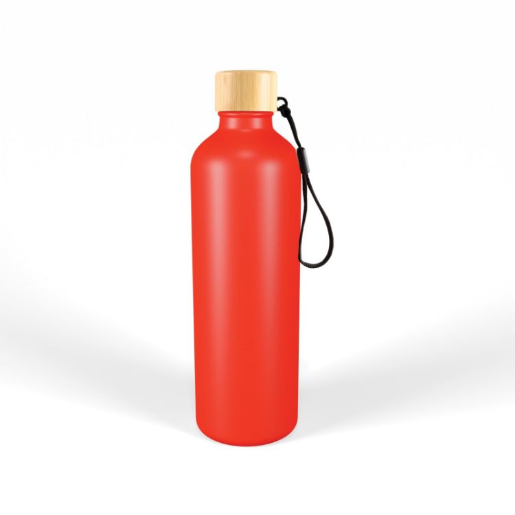 Picture of Gelato Aluminium Drink Bottle with Bamboo Lid