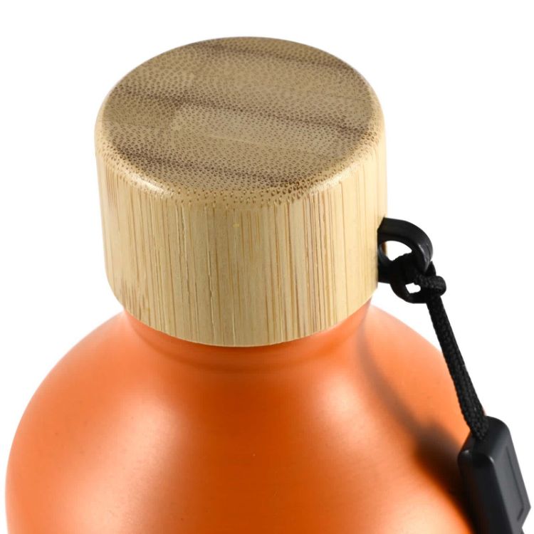 Picture of Gelato Aluminium Drink Bottle with Bamboo Lid