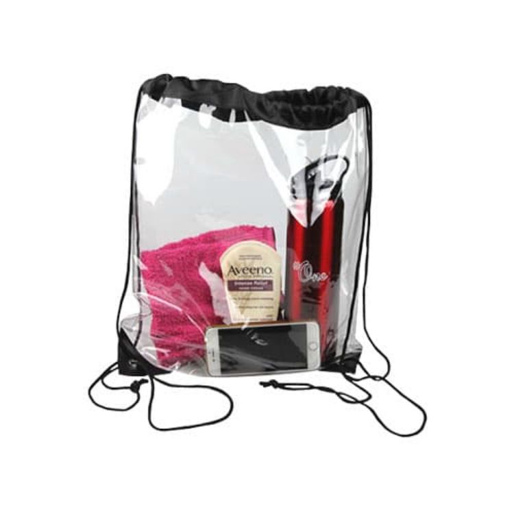 Picture of Clear PVC Drawstring Bag