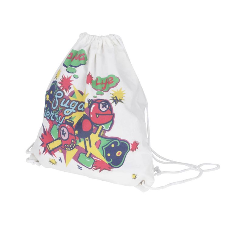 Picture of 170gsm Digital Print Drawstring Cotton Bag