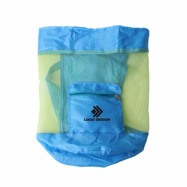 Picture of Foldable Mesh Drawstring Backpack