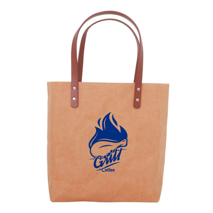 Picture of Washable Kraft Paper Bag with PU Handle(390x330x100mm)