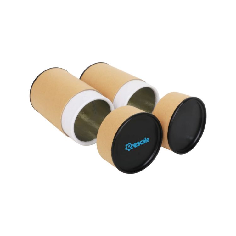 Picture of Small Kraft Paper Cylinders with Black Lid (55 x 90mm)