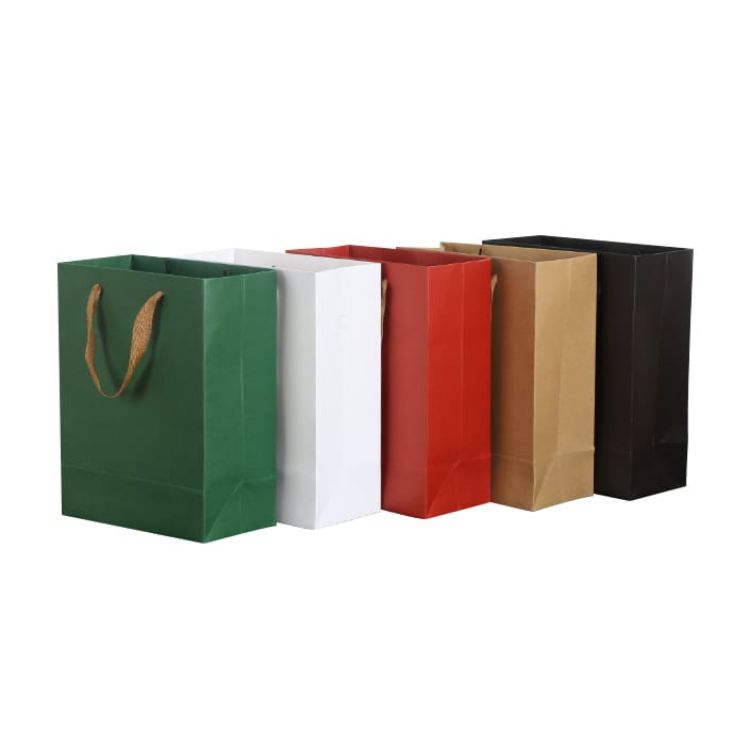 Picture of Medium Crosswise Paper Bag with Fabric Flat Handle(270 x 200 x 80mm)