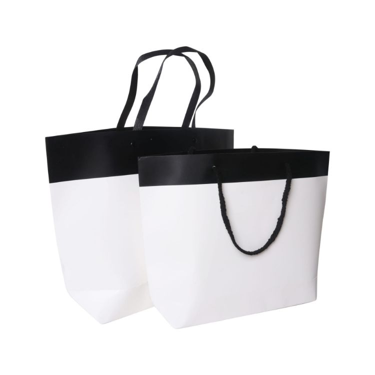 Picture of Small Black&White Boutique Paper Bag(330 x 250 x 80mm)