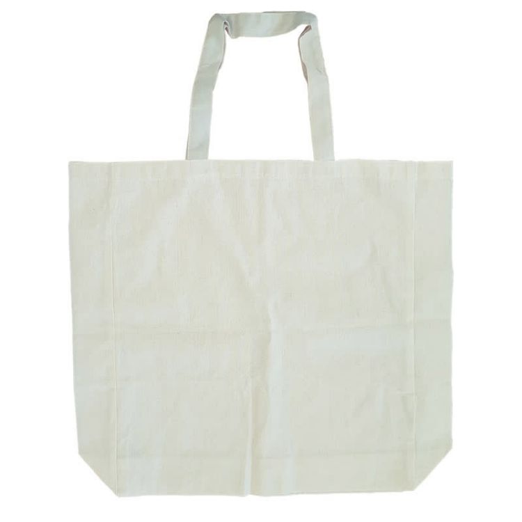 Picture of 140gsm Short Handle Calico Bag with Gusset