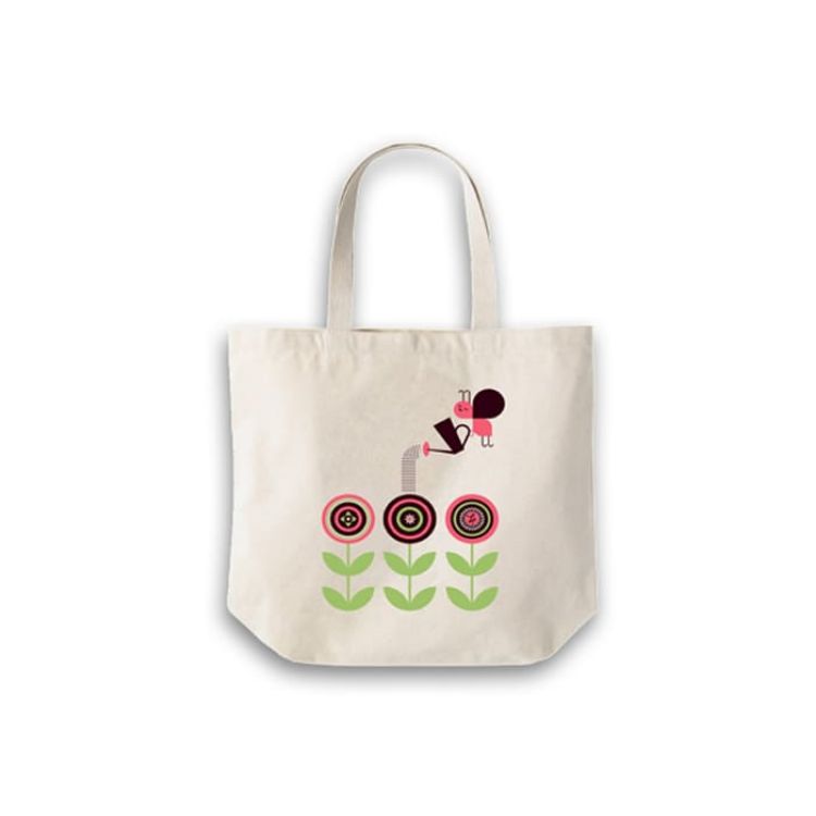Picture of 140gsm Short Handle Calico Bag with Gusset