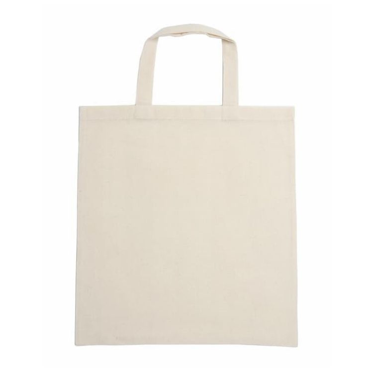 Picture of 140gsm Short Handle Calico Bag