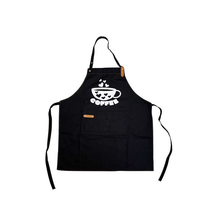 Picture of Poly-Cotton Canvas Full Bib Apron With Neck Strap