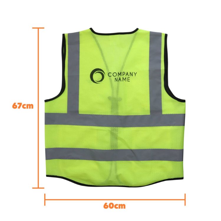 Picture of Unisex Adults Hi-Vis Vest With Reflective Tapes and Functional Pockets