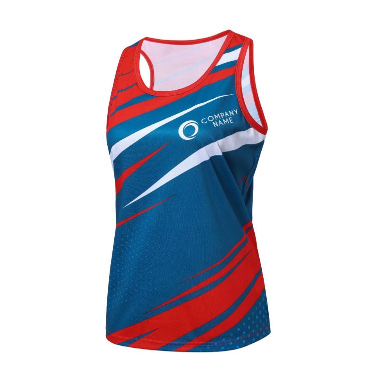 Picture of Men's 100%Polyester Sublimated Sports Singlet