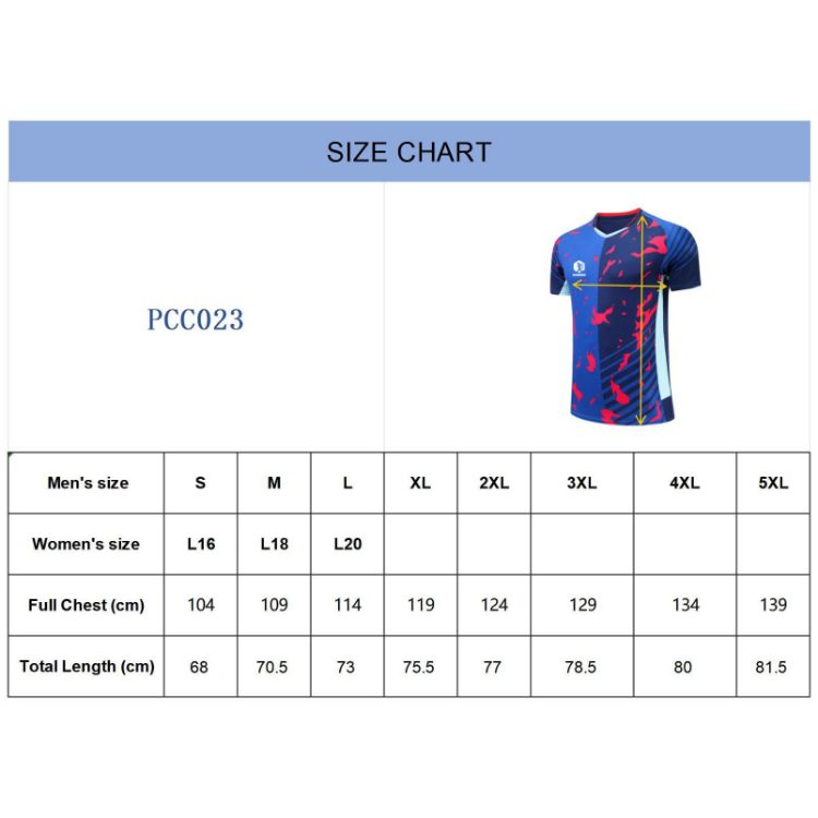 Picture of Unisex Adults 100%Polyester Sublimated Insert Collar T-shirt