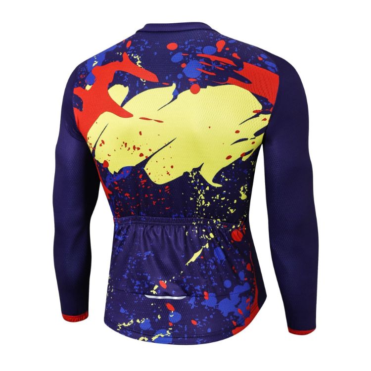 Picture of Men's Sublimated Long Sleeve Cycling Jersey