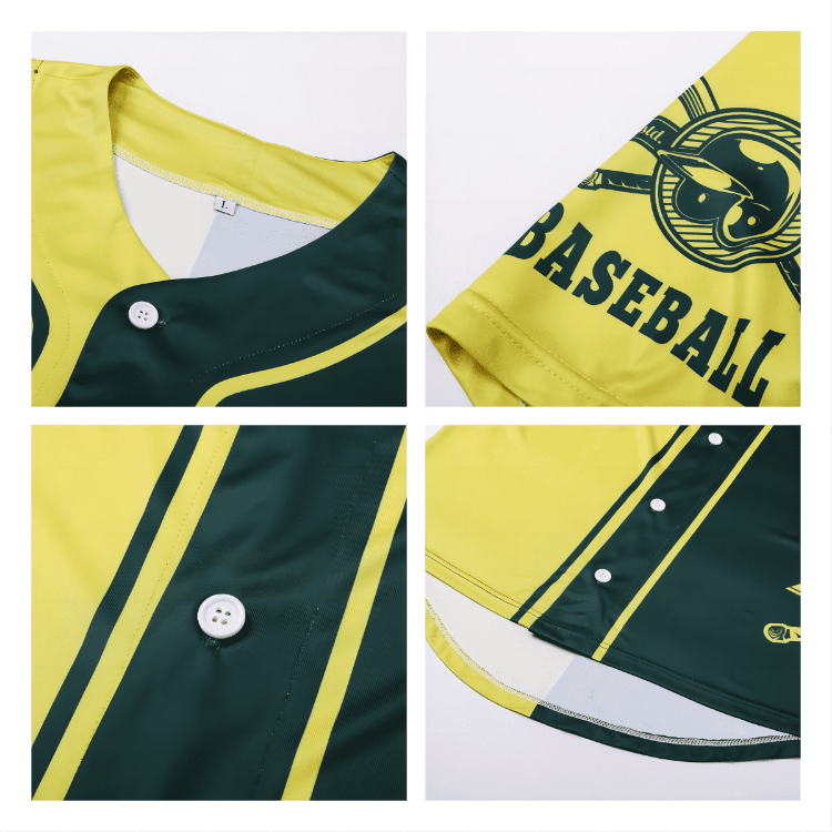 Picture of Men's 100%Polyester Sublimated Full-Button Baseball Jersey