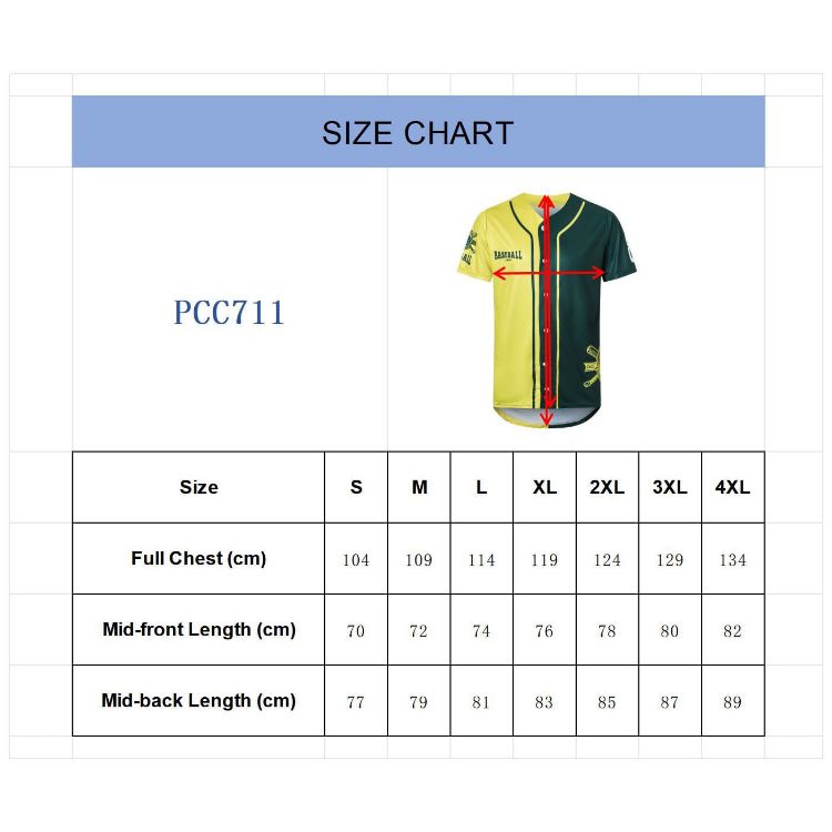 Picture of Men's 100%Polyester Sublimated Full-Button Baseball Jersey