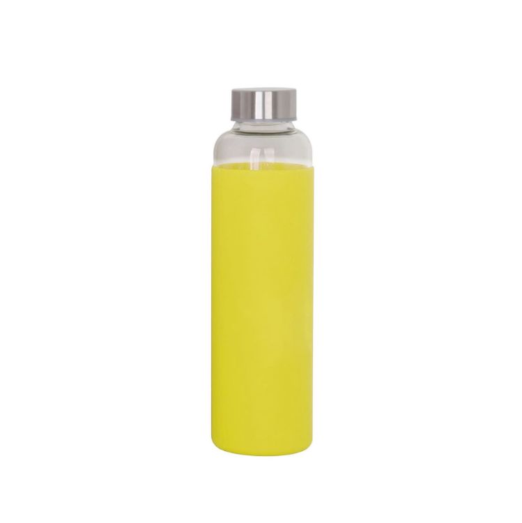 Picture of 550ml Glass Drink Bottle with Stainless steel Lid