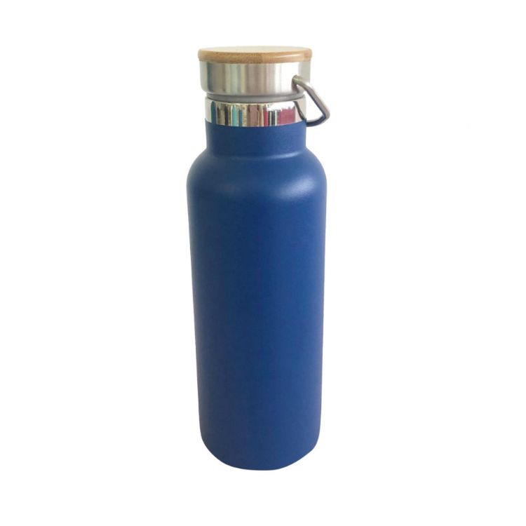 Picture of 500ml Double Wall Vacuum Bottle with Bamboo Lid