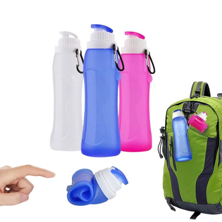 Picture of 500ml Collapsible Silicone Drink Bottle