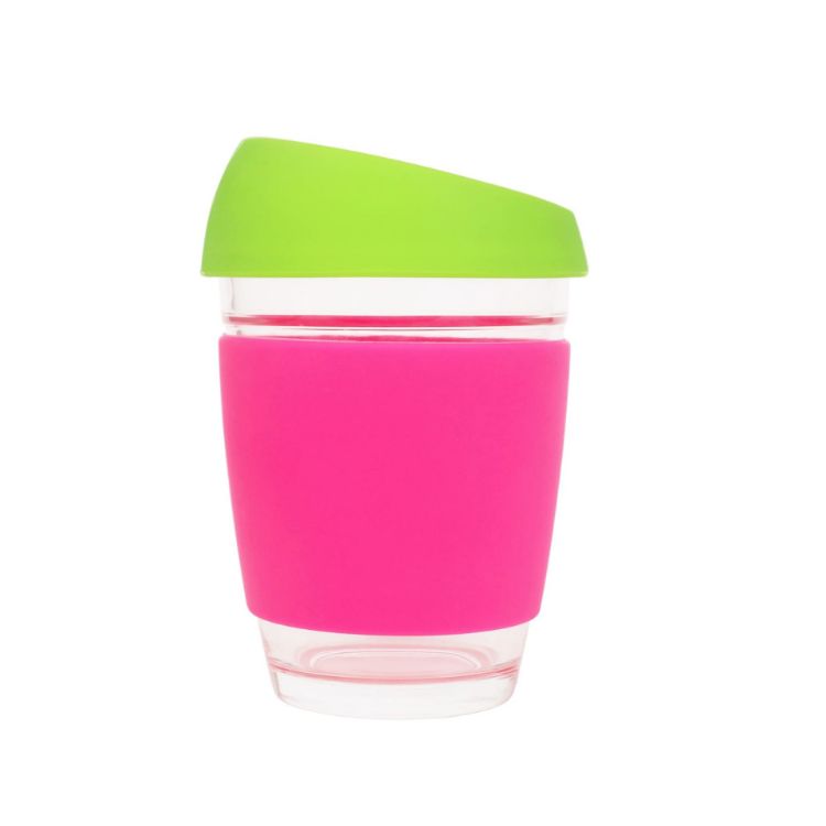 Picture of 12 OZ Reusable Glass Coffee Cup