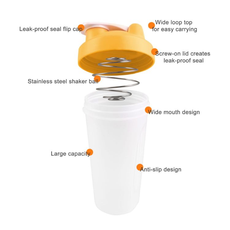 Picture of BPA Free Fitness Shaker Bottle 600ml