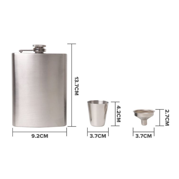 Picture of Stainless Steel Hip Flask Set