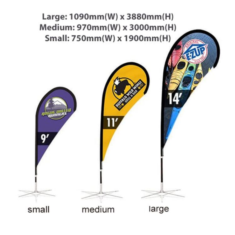 Picture of Medium(97*300cm) Teardrop Banners 13ft