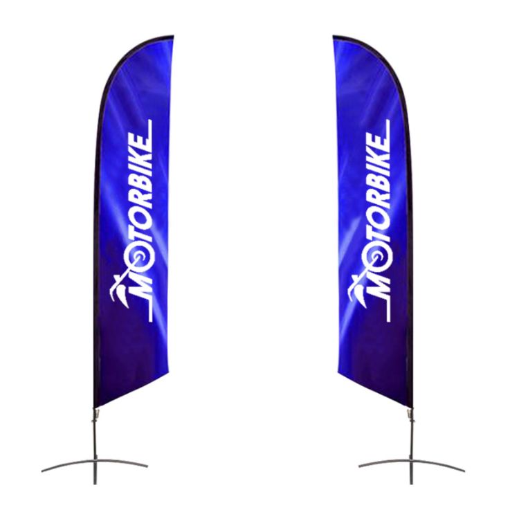 Picture of Large(80.5*400cm) Angled Feather Banners 15ft