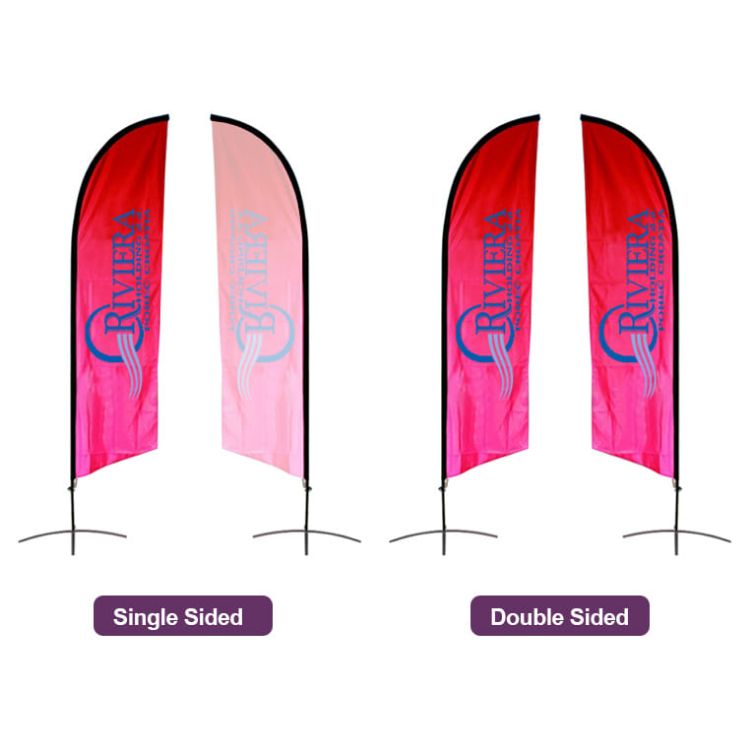 Picture of Medium(70.4*300cm) Angled Feather Banners 13ft