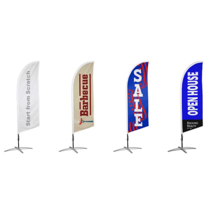 Picture of Small(65.3*200cm) Angled Feather Banners 9ft