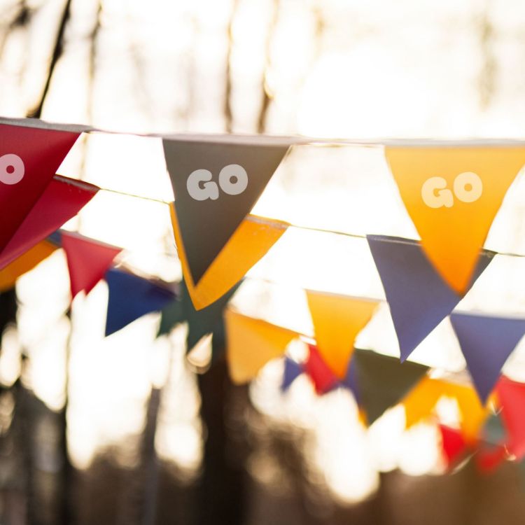 Picture of Custom Paper Pennant String Flags