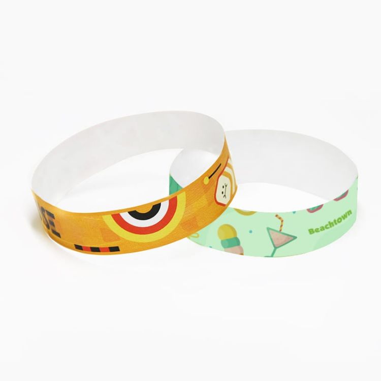 Picture of 19mm Width Disposable Full Colour Tyvek Wristband