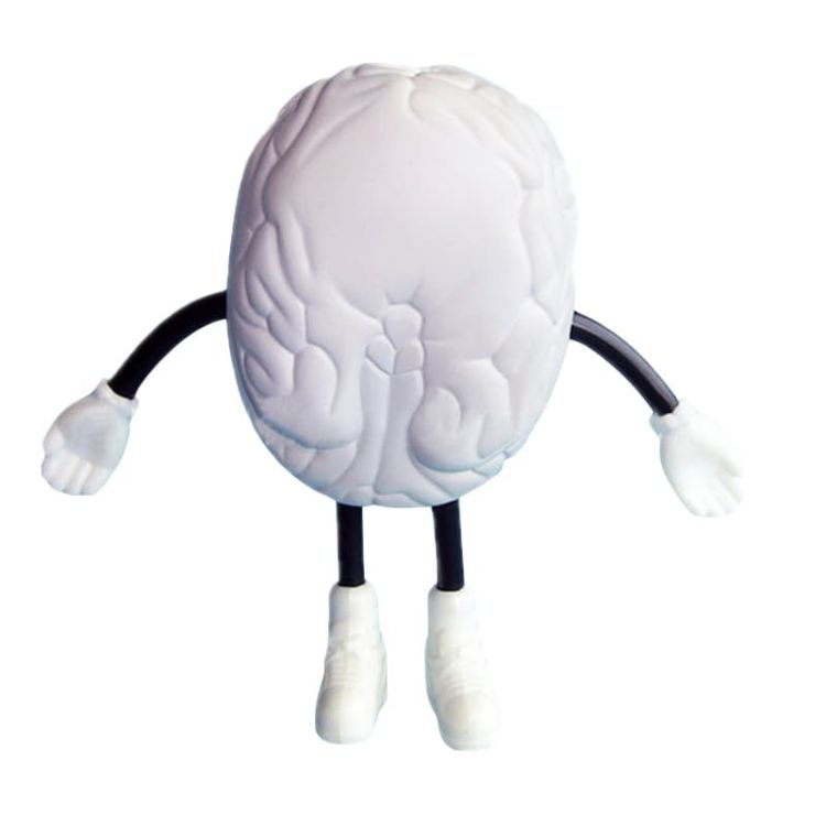 Picture of Brain with Hand And Leg Shape Stress Reliever