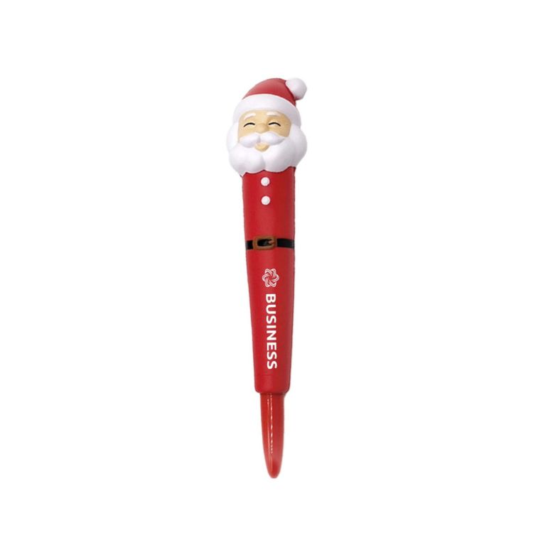 Picture of Pen with Santa Stress Reliever