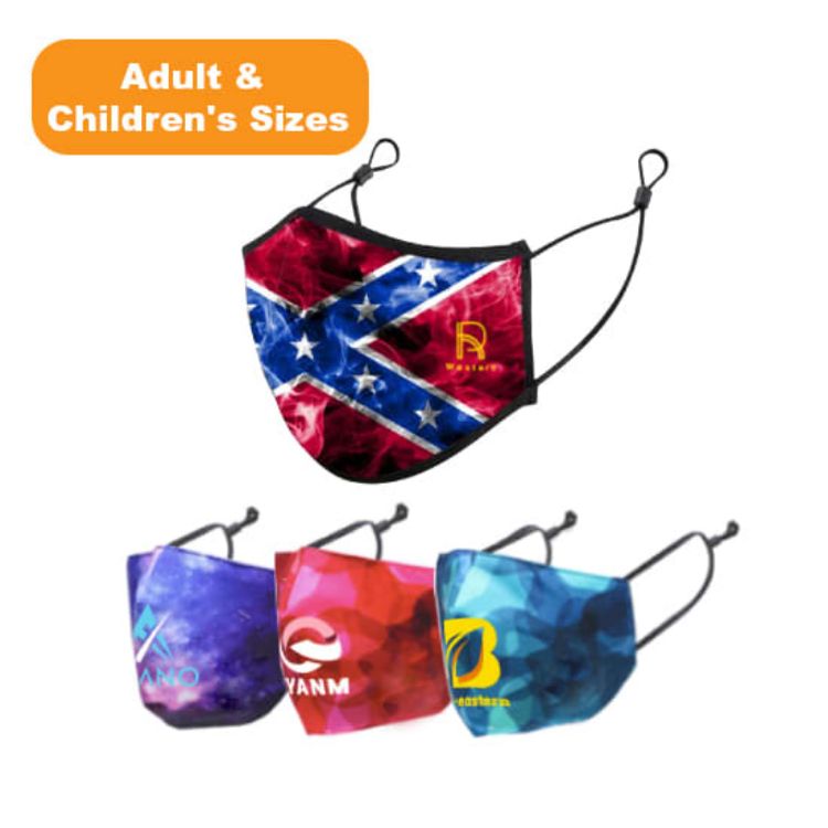 Picture of 3 Ply Digital Print Reusable Face Mask - Adult & Children's Sizes