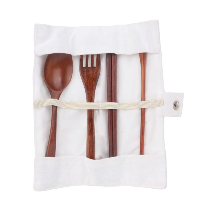 Picture of 4 pieces Wooden Utensils Set