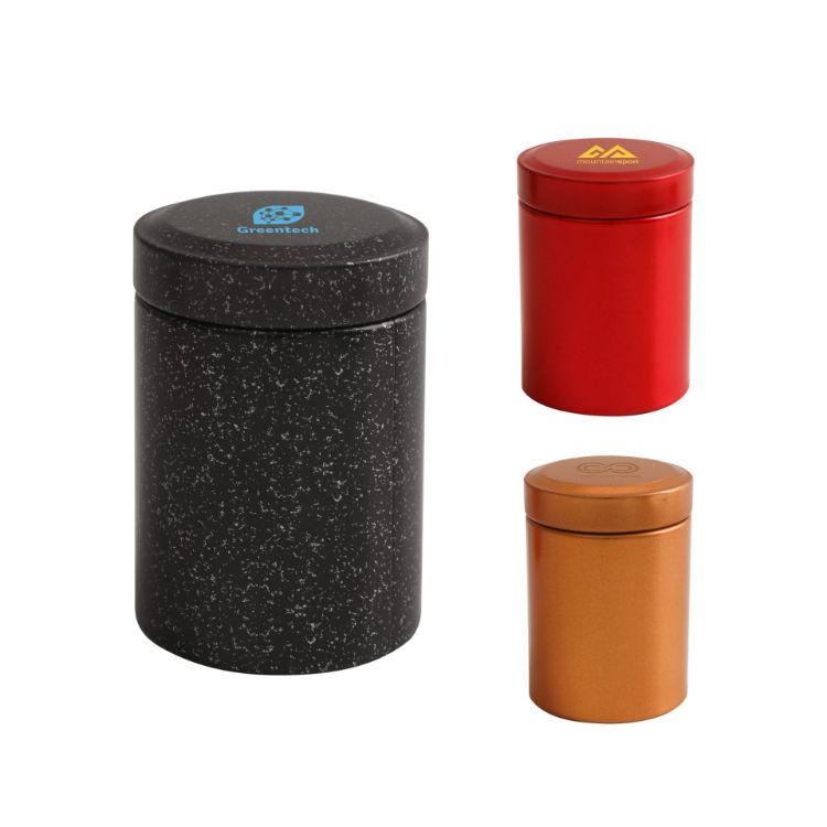 Picture of Small Metal Cylinder Tin Canisters (45 x 65mm)