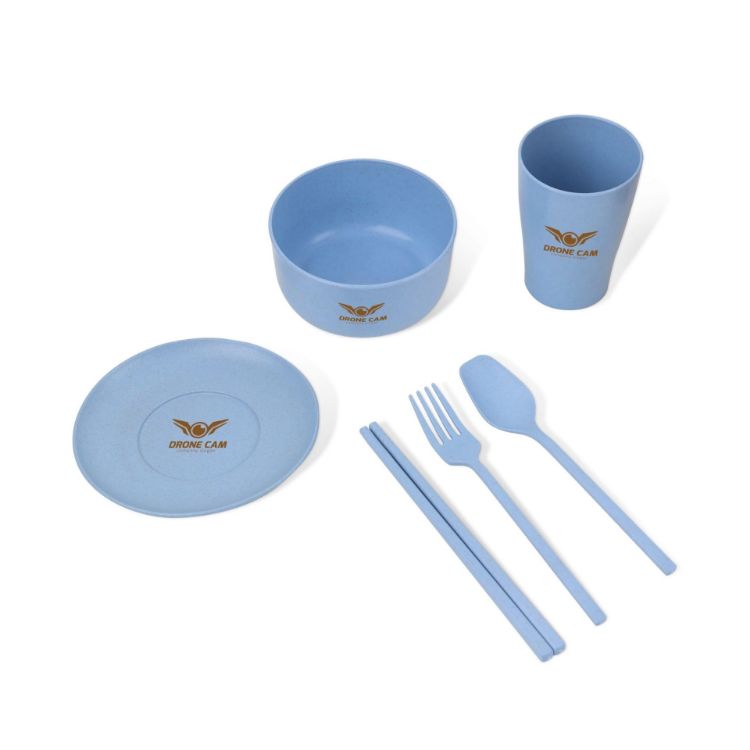 Picture of Wheat Straw Tableware Set (6 Pieces)