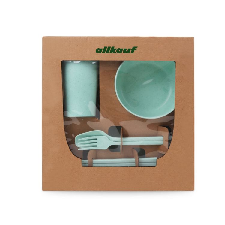 Picture of Wheat Straw Tableware Set (6 Pieces)