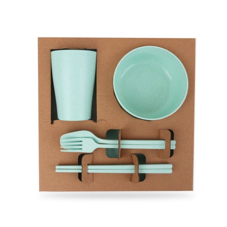 Picture of Wheat Straw Tableware Set (6 Pieces)