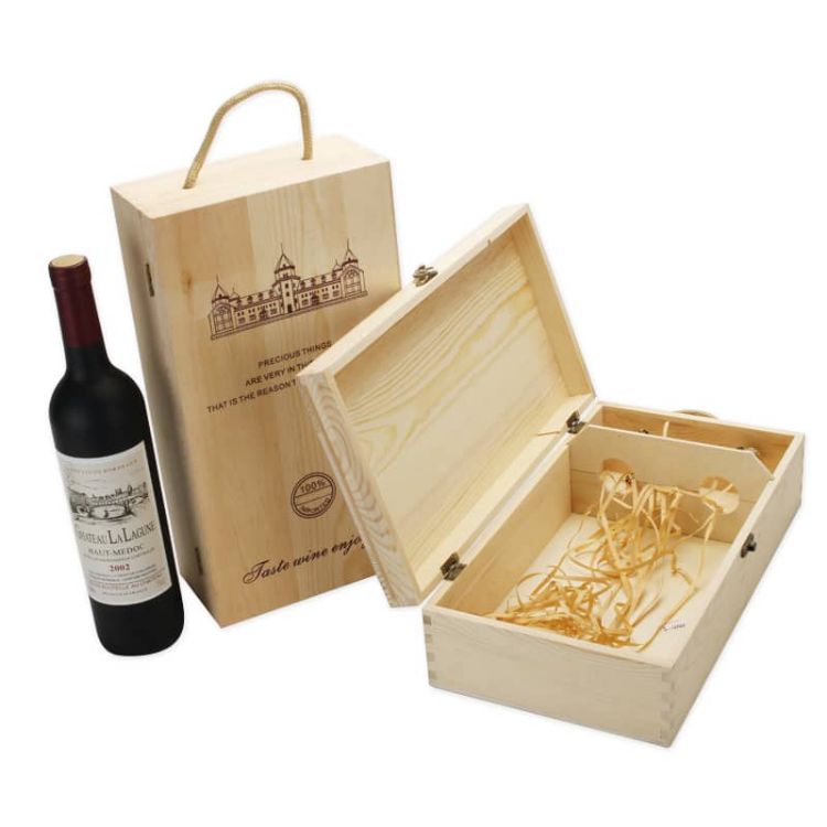 Picture of Double Bottle Wooden Wine Box