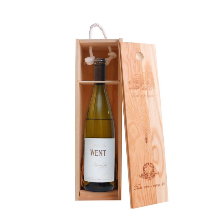 Picture of Single Bottle Wooden Wine Box