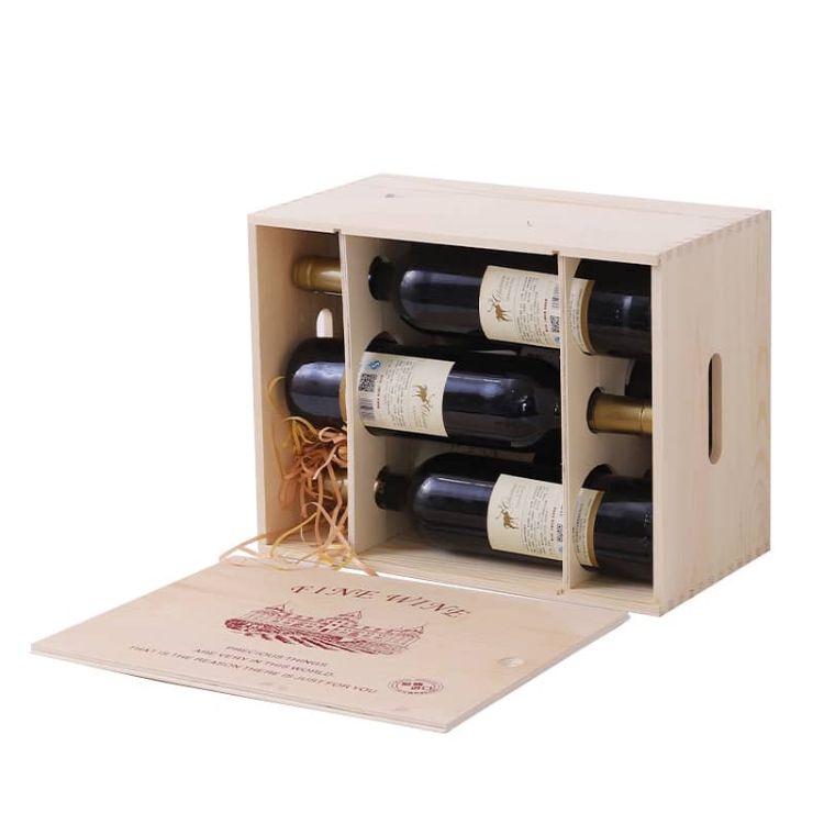 Picture of Six-pack Wooden Wine Box