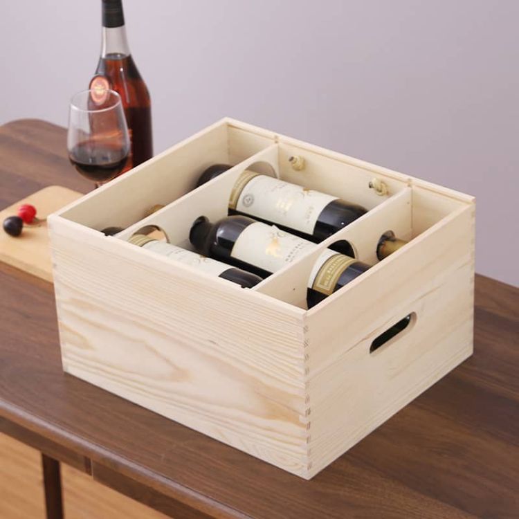 Picture of Six-pack Wooden Wine Box