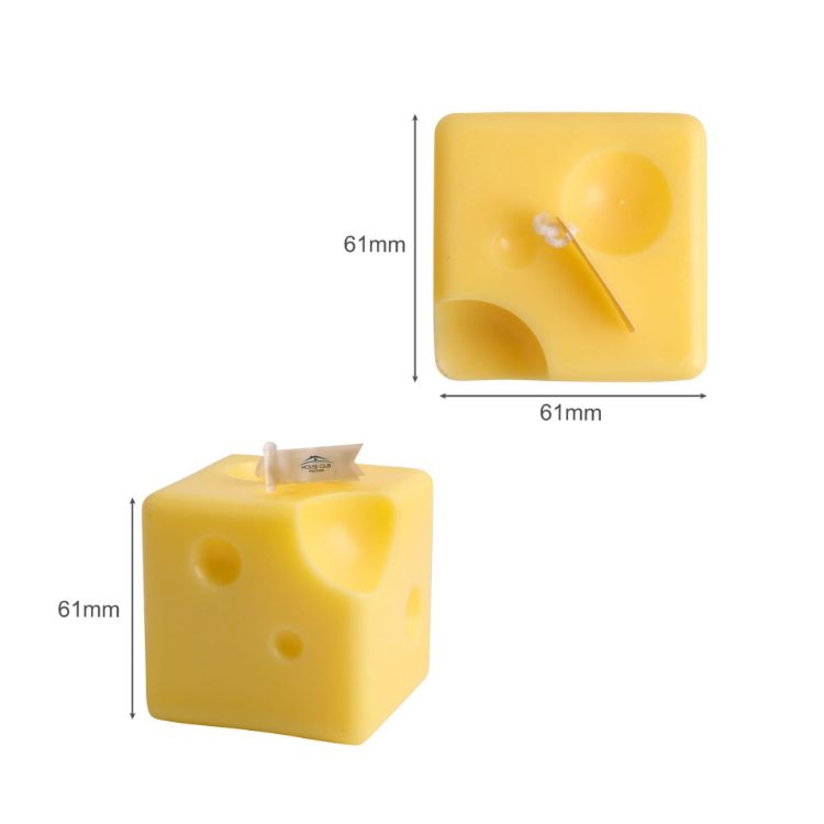 Picture of Square Cheese Shape Candles